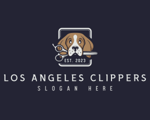 Dog Puppy Groomer Logo