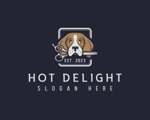 Dog Puppy Groomer logo design