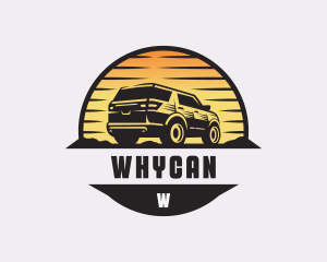 SUV Car Transportation Logo