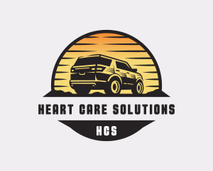 SUV Car Transportation logo design