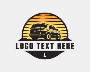 SUV Car Transportation Logo