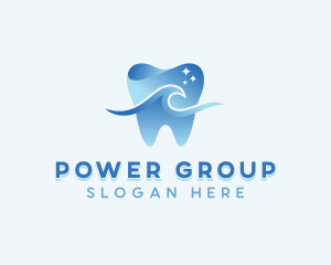 Wave Tooth Dentist Logo