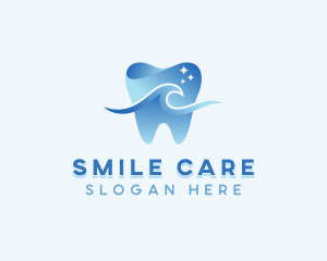 Dentist - Wave Tooth Dentist logo design
