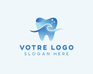 Clinic - Wave Tooth Dentist logo design