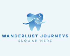 Oral Hygiene - Wave Tooth Dentist logo design