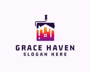 Gradient House Paint Logo