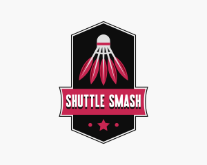 Sports Badminton Shuttlecock logo design