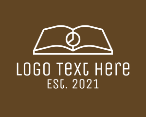 Tutor - Elegant Book Clock logo design