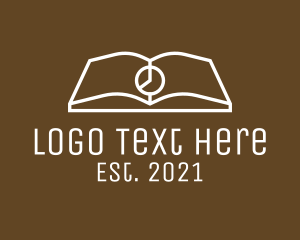 Watch - Elegant Book Clock logo design