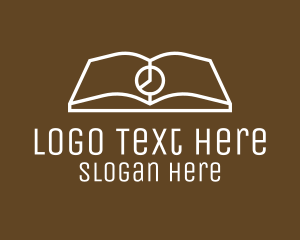 Elegant Book Clock Logo