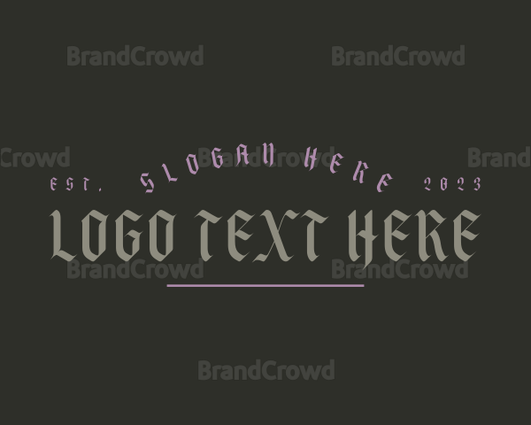 Gothic Calligraphy Business Logo