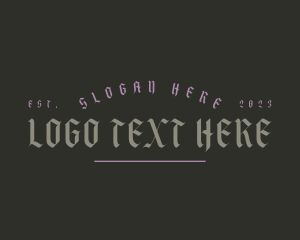 Street Style - Gothic Calligraphy Business logo design