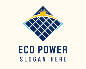 Renewable Energy - Solar Panel Energy logo design