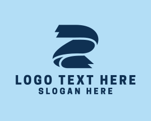 Blue - Cyber Technology Number 2 logo design