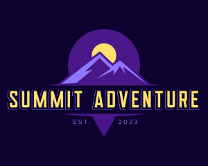 Climbing - Mountain Travel Destination logo design