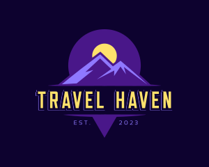 Mountain Travel Destination logo design