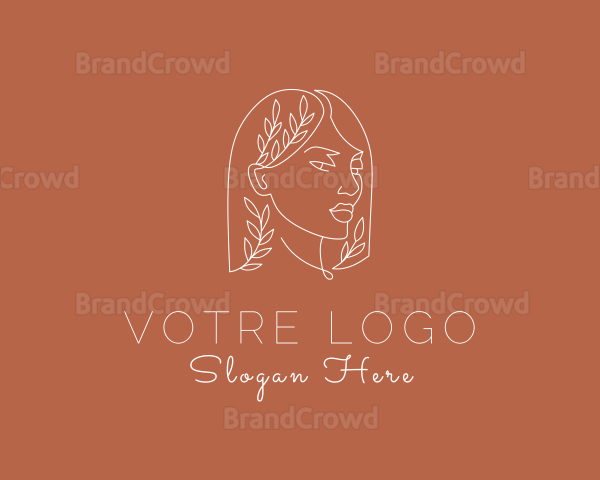 Woman Face Beauty Logo