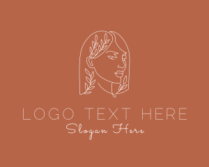 Skin Clinic - Woman Face Beauty logo design