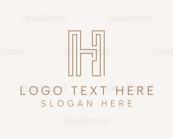 Builder Structure Letter H Logo