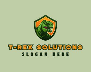 Esports Gaming Dinosaur logo design