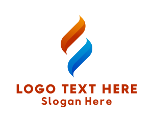 Heating System - Abstract Hydroelectric Company logo design