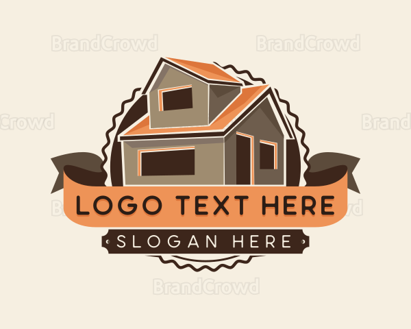 House Roofing Residential Logo