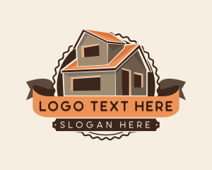 Roof - House Roofing Residential logo design