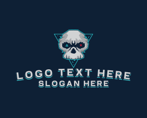 Cartoon - Skull Gaming Esports logo design