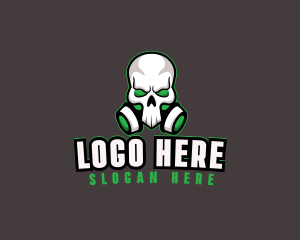 Skull Gas Mask Logo