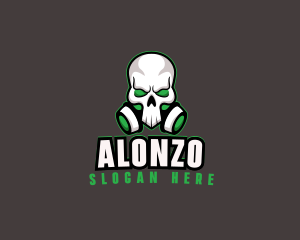 Skull Gas Mask logo design