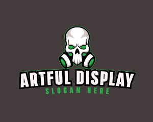 Skull Gas Mask logo design