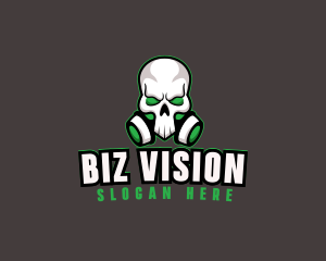 Skull Gas Mask logo design