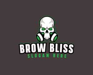 Skull Gas Mask logo design