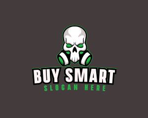 Skull Gas Mask logo design