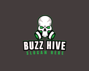 Skull Gas Mask logo design