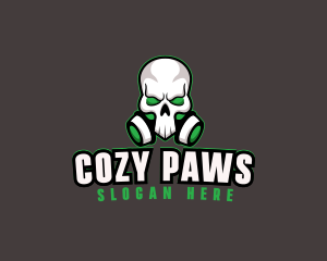 Skull Gas Mask logo design