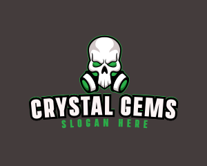 Skull Gas Mask logo design