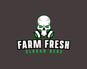 Skull Gas Mask logo design