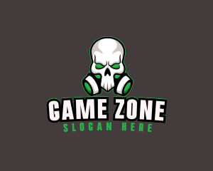 Skull Gas Mask logo design