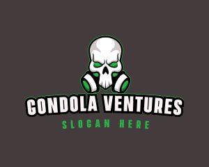 Skull Gas Mask logo design