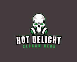 Skull Gas Mask logo design