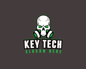 Skull Gas Mask logo design