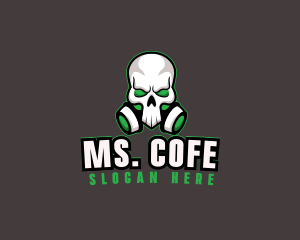 Skull Gas Mask logo design