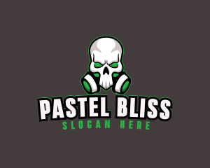 Skull Gas Mask logo design