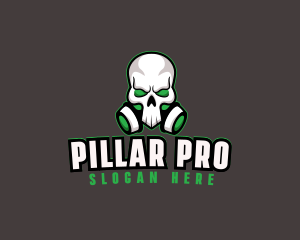 Skull Gas Mask logo design