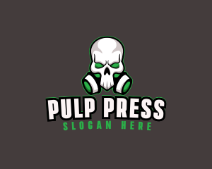 Skull Gas Mask logo design