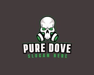 Skull Gas Mask logo design