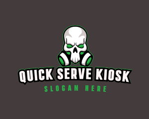 Skull Gas Mask logo design