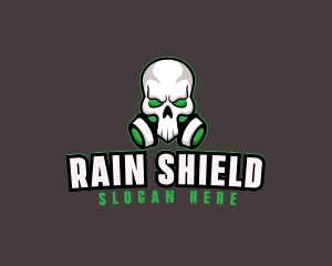 Skull Gas Mask logo design