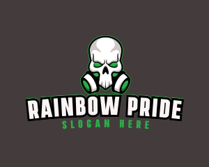 Skull Gas Mask logo design